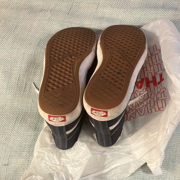 Vans Men's Black and White High-Top Sneakers - Picture 10 of 10